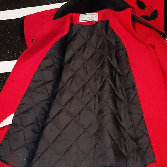 Casual Time Red and Black Peacoat Girls 4T - Picture 6 of 6